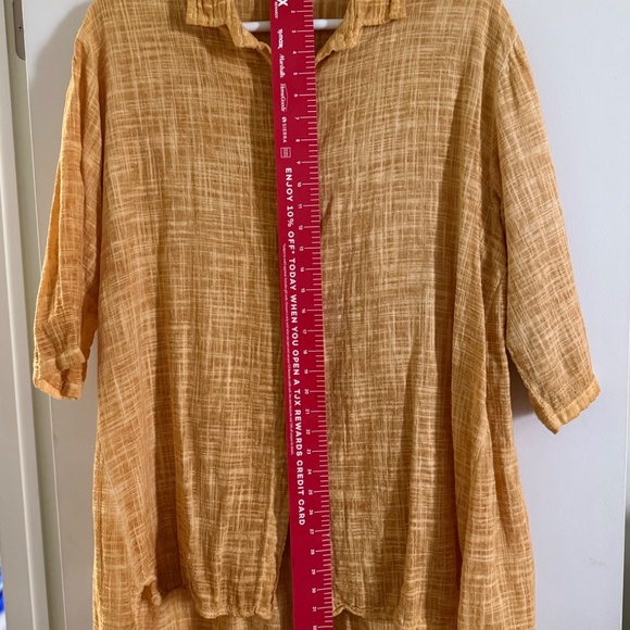 Loose Weave Linen long shirt - Picture 5 of 7